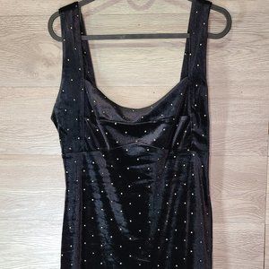 Black mini dress